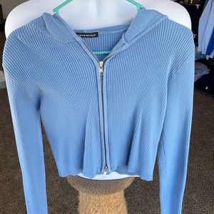 Brandy Melville double zip Arden hoodie